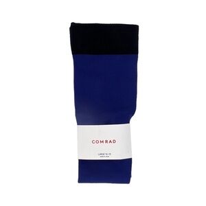 Comrad Compression Socks Men’s Large Royal Blue & Black Knee High Light New NWT